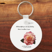 Rose Schlüsselanhänger (Vorderseite)