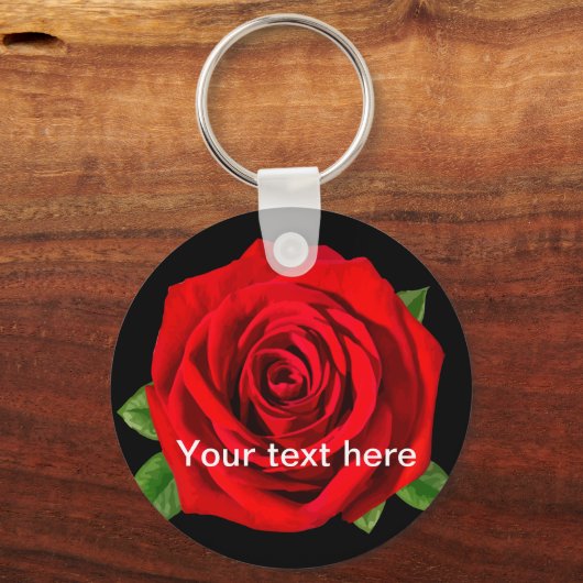 Rose Schlüsselanhänger (Vorderseite)