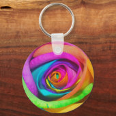 Rose Schlüsselanhänger (Vorderseite)