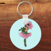 Rose Schlüsselanhänger (Vorderseite)