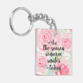 Rose Schlüsselanhänger (Vorderseite links)