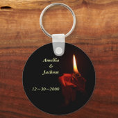 Rose Schlüsselanhänger (Vorderseite)