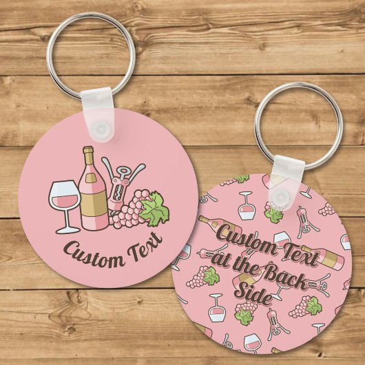 Rose Schlüsselanhänger Wein