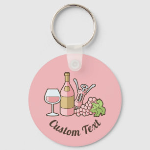 Rose Schlüsselanhänger Wein