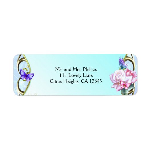 Rose & Schmetterlinge Geburtstagsparty (Vorne)