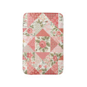 Rose Schmetterlinge Nahtlose Patchwork Badematte (Vorderseite Vertikal)