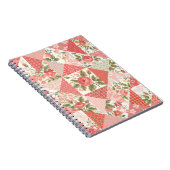 Rose Schmetterlinge Nahtlose Patchwork Notizblock (Rechte Seite)