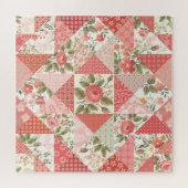 Rose Schmetterlinge Nahtlose Patchwork Puzzle (Horizontal)