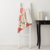 Rose Schmetterlinge Nahtlose Patchwork Sherpadecke (Beispiel)