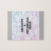 Rose Schmetterlinge & Regenbogen Vivid Puzzle (Horizontal)