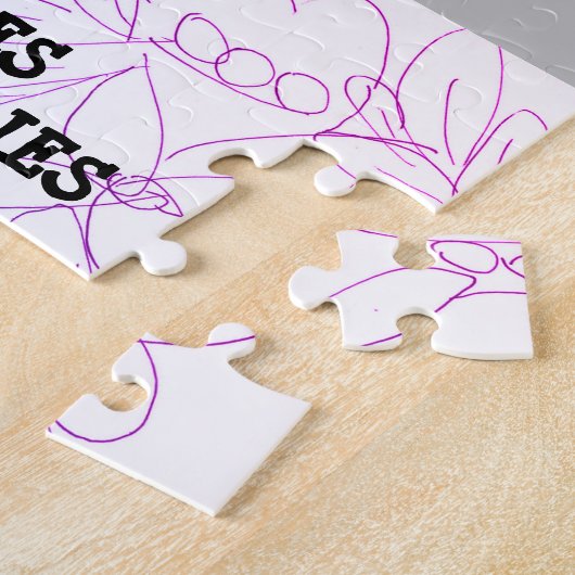 Rose Schmetterlinge & Regenbogen Vivid Puzzle (Seite)