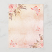 Rose-Schmetterlingsprogramm Pampas Blütengras (Rückseite)