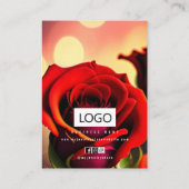 Rose Schmuck Ohrringe - Netzklace-Display-Karte Visitenkarte (Rückseite)