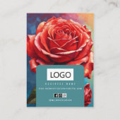 Rose Schmuck Ohrringe - Netzklace-Display-Karte Visitenkarte (Rückseite)