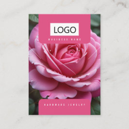 Rose Schmuck Ohrringe - Netzklace-Display-Karte Visitenkarte
