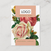 Rose Schmuck Ohrringe - Netzklace-Display-Karte Visitenkarte (Vorderseite)