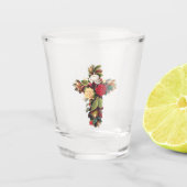 Rose Schnapsglas (Vorderseite)