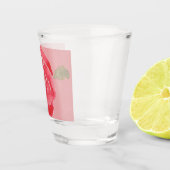 Rose Schnapsglas (Rechts)