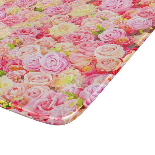 Rose Schneidebrett (Ecke)