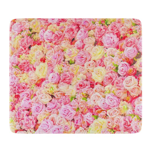 Rose Schneidebrett (Vorderseite)