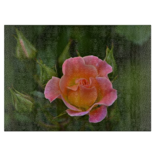 Rose Schneidebrett (Vorderseite)