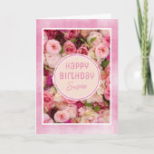 Rose! Schöne, individuelle Geburtstagskarte Feiertagskarte (Vorderseite)