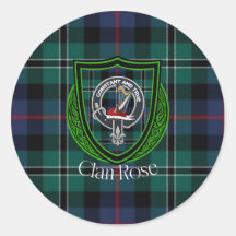 Rose Schottischer Clan Tartan & Wappen