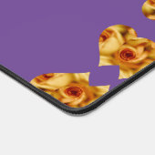 Rose Schreibtischunterlage (Ecke)