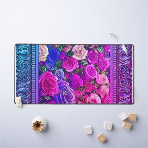 Rose Schreibtischunterlage