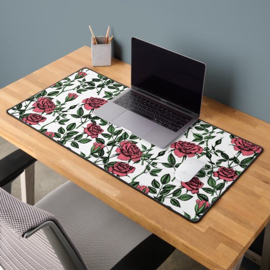 Rose Schreibtischunterlage (Büro 2)