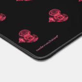 Rose Schreibtischunterlage (Ecke)