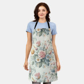 Rose Schürze (Getragen)