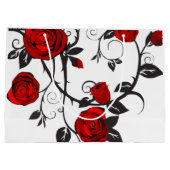 Rose schwarz und rot große geschenktüte (Rückseite)