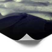 Rose schwarz und weiß poster (Ecke)