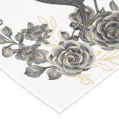 Rose Schwarzflieger-Rabe oder Crow-Tischläufer Großer Tischläufer (Ecke)