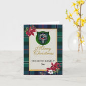 Rose Scottish Clan Tartan & Crest Karte (Gelbe Blume)