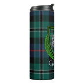 Rose Scottish Clan Tartan & Crest Thermosbecher (Nach links gedreht)