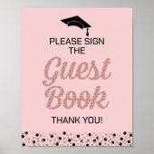Rose Script Bitte unterschreiben Sie das Gästebuch (Vorne)