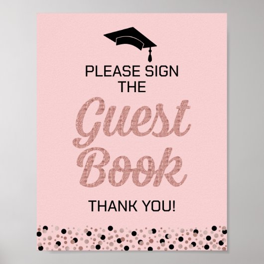 Rose Script Bitte unterschreiben Sie das Gästebuch (Vorne)
