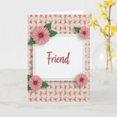 Rose-Script-Freundeskarte Karte (Gelbe Blume)