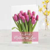 Rose Script Schwiegermutter Karte (Gelbe Blume)