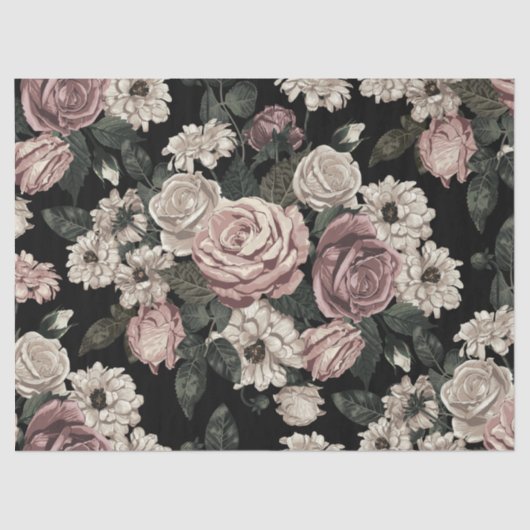 Rose Seidenpapier (Vorderseite)