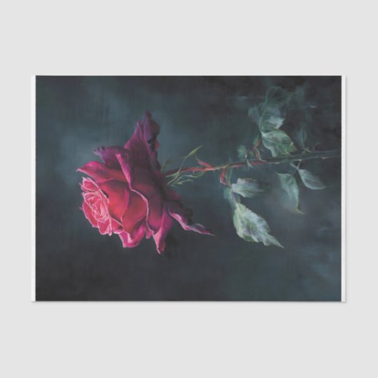 Rose Seidenpapier (Vorderseite)