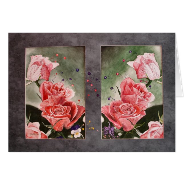 Rose sendet eine Anmerkung (Vorderseite (Horizontal))