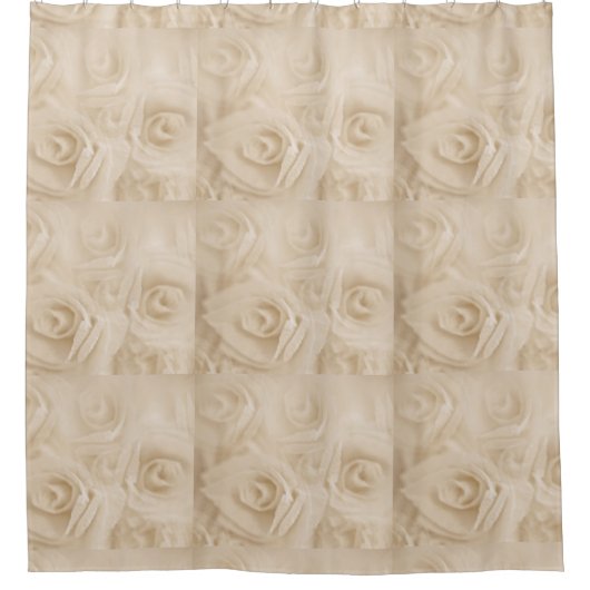 Rose Sepia Duschvorhang (Vorderseite)