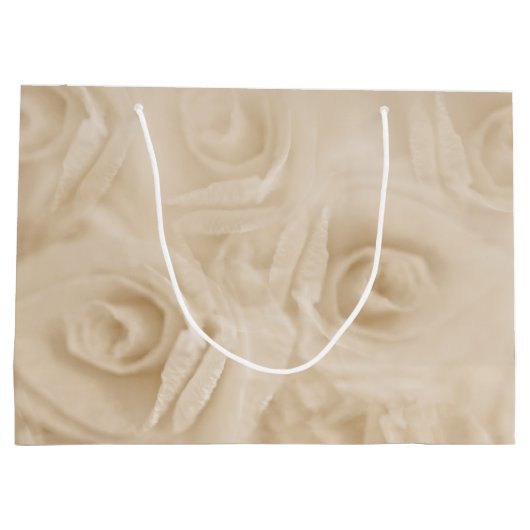 Rose Sepia Große Geschenktüte (Rückseite)