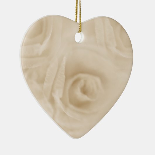 Rose Sepia Keramik Ornament (Rechts)