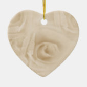 Rose Sepia Keramik Ornament (Vorne)