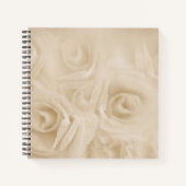 Rose Sepia Notizblock (Vorderseite)