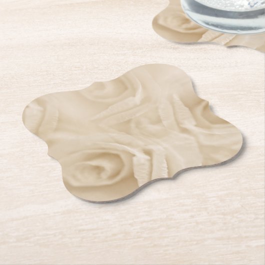 Rose Sepia Untersetzer (angewinkelt)